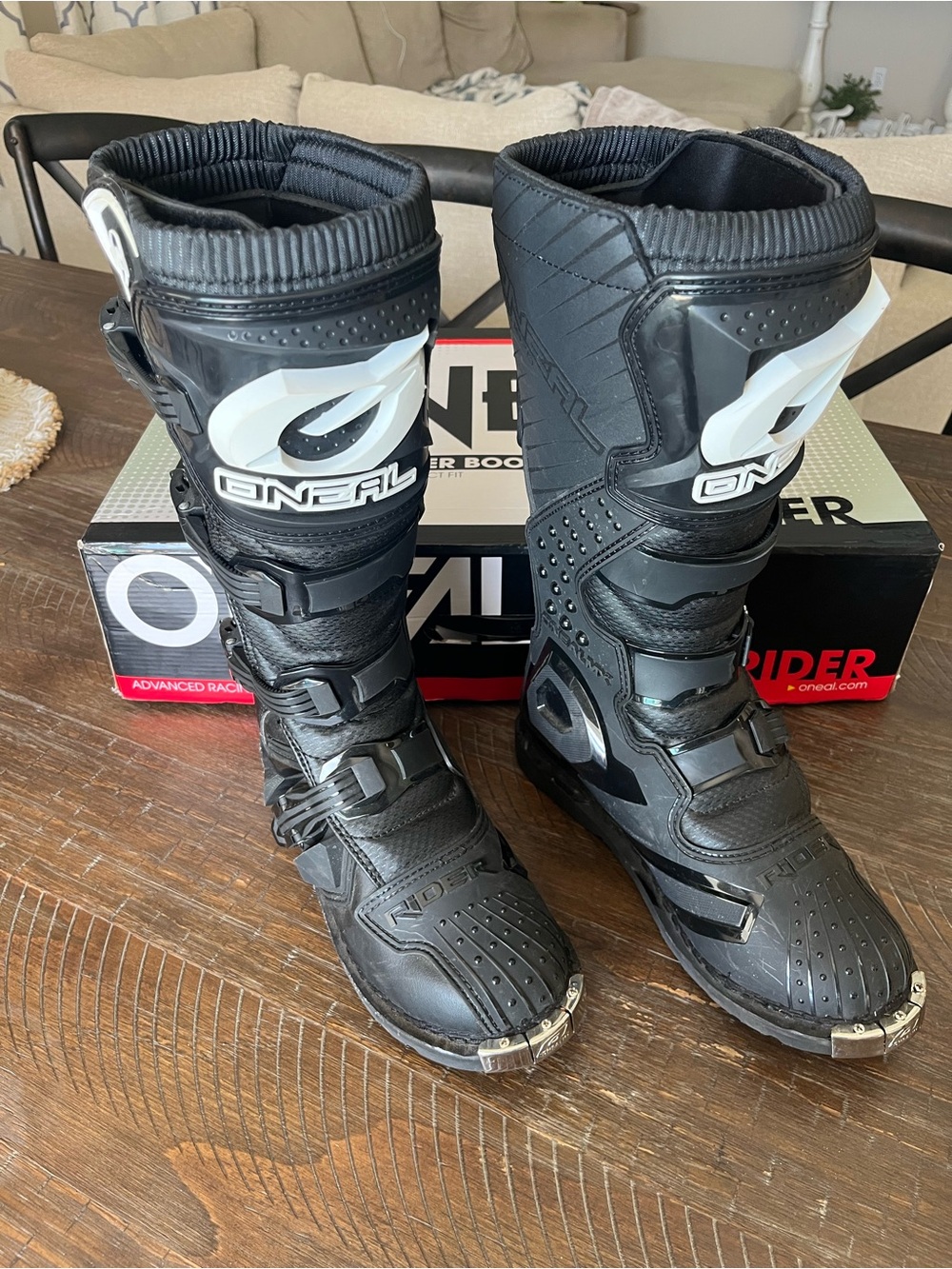 O'Neal Men’s Black Motocross Boots - High-Performance Riding Protection